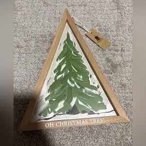 Oh Christmas Tree Decor With Easel By Trade Cie 9x13.5”